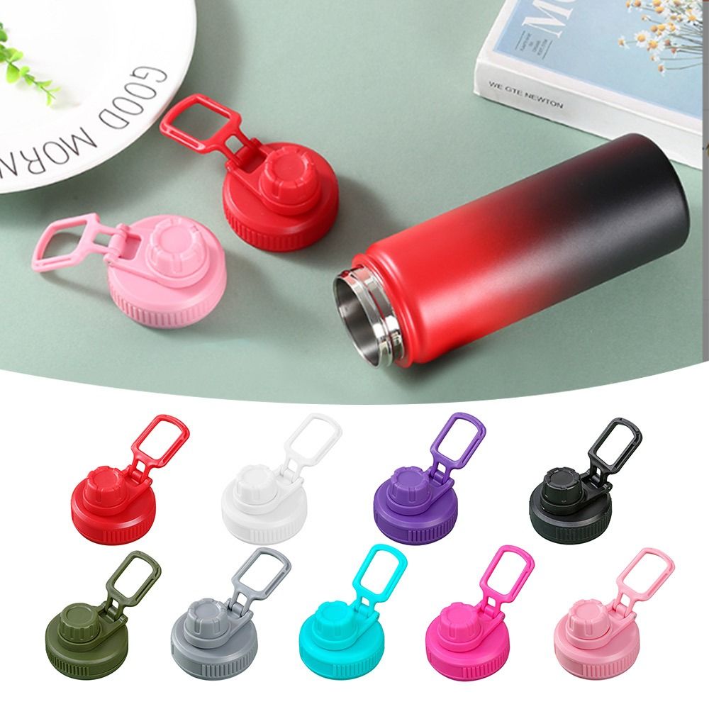 Sports Water Bottle Insulated - 交換用プラスチック製カップ蓋、広口ウォーターボトルカバー、スポーツアクセサリー、カラー、ポータブル、12オンス-64オンス