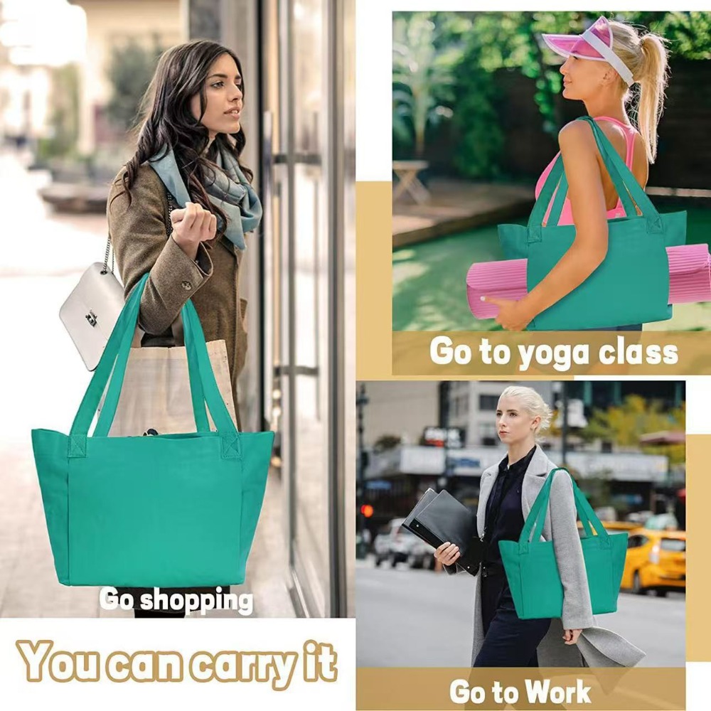 キャンバス製ヨガマットトートバッグ、大容量ショルダーハンドバ - Yoga Mat のレビューと価格