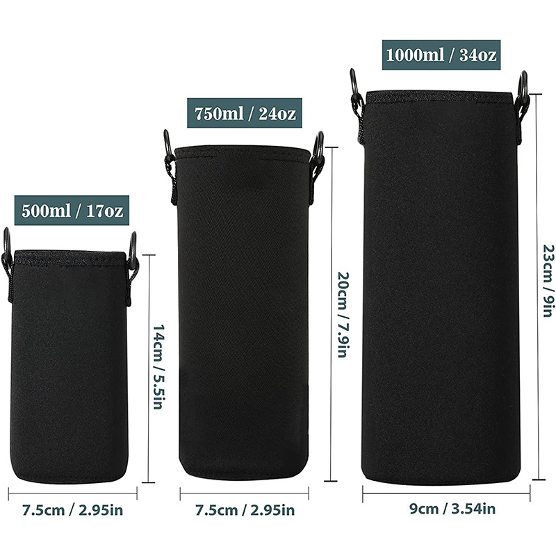 420-1500ml ネオプレン製ボトルポーチ、スリーブカバ - Sports Water Bottle Insulated のレビューと価格