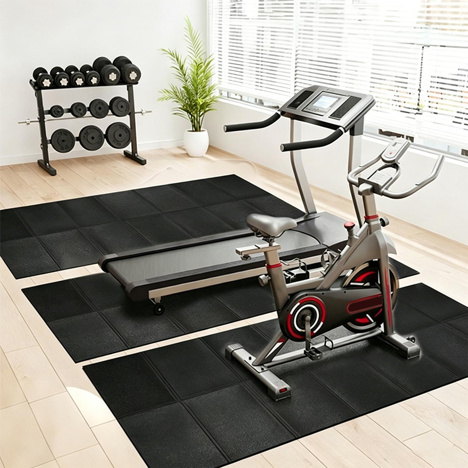 トレッドミルパッド高耐久防水折りたたみ式堅木床用トレッドミル - Yoga Mat のレビューと価格