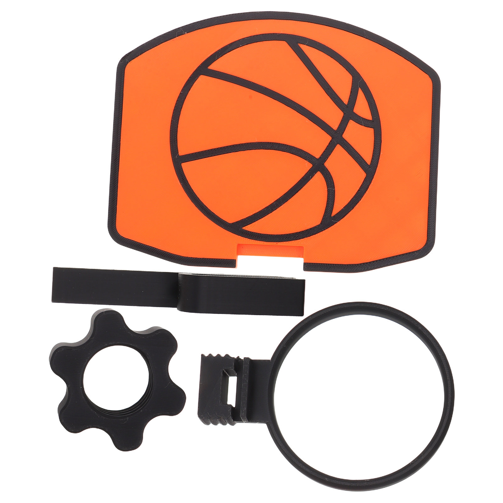 バスケットボール型のゴミ箱、ミニサイズのクリップ式バックボー - Basketball Hoop のレビューと価格