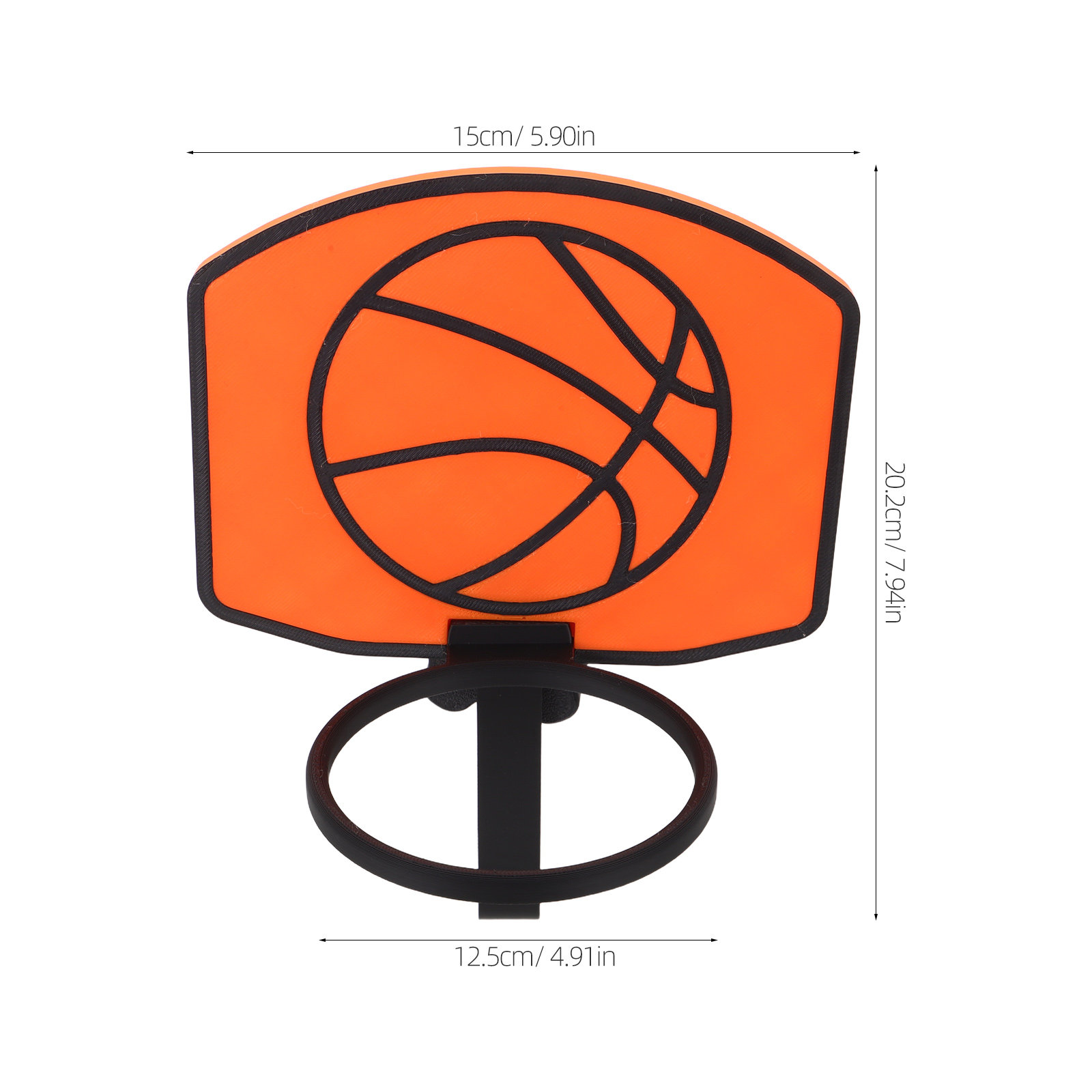バスケットボール型のゴミ箱、ミニサイズのクリップ式バックボー - Basketball Hoop のレビューと価格