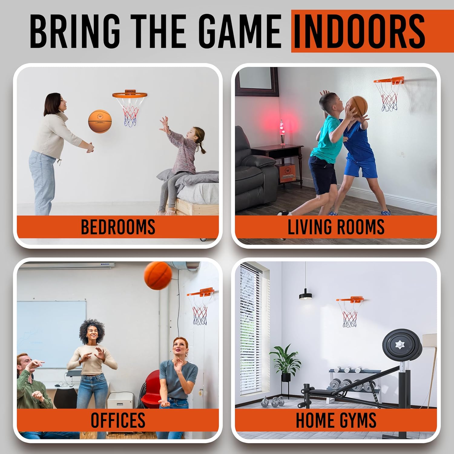 壁掛けバスケットボールフープ デュアルインストールネジ接着剤 - Basketball Hoop のレビューと価格